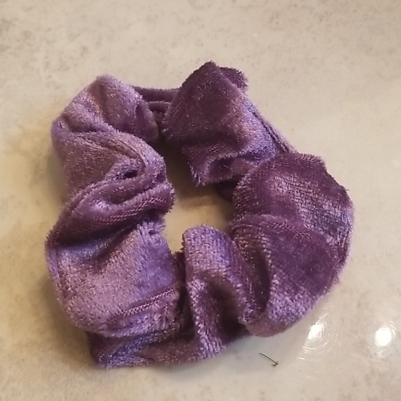 **SALE**Plum Purple Velvet Scrunchie NWOT - Picture 2 of 2